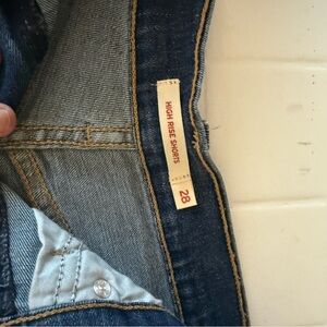 Levi's Blue High Rise Women's Shorts